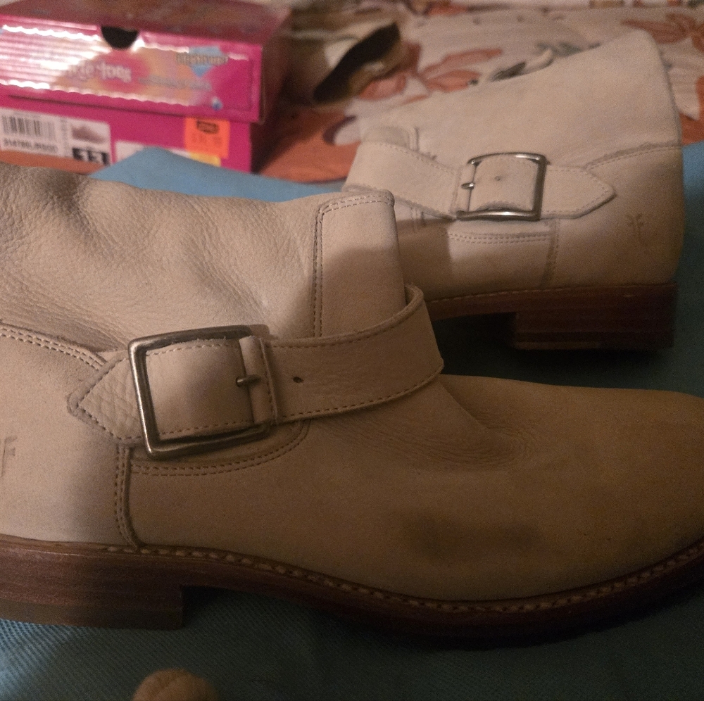 Frye, gently used moto like boots